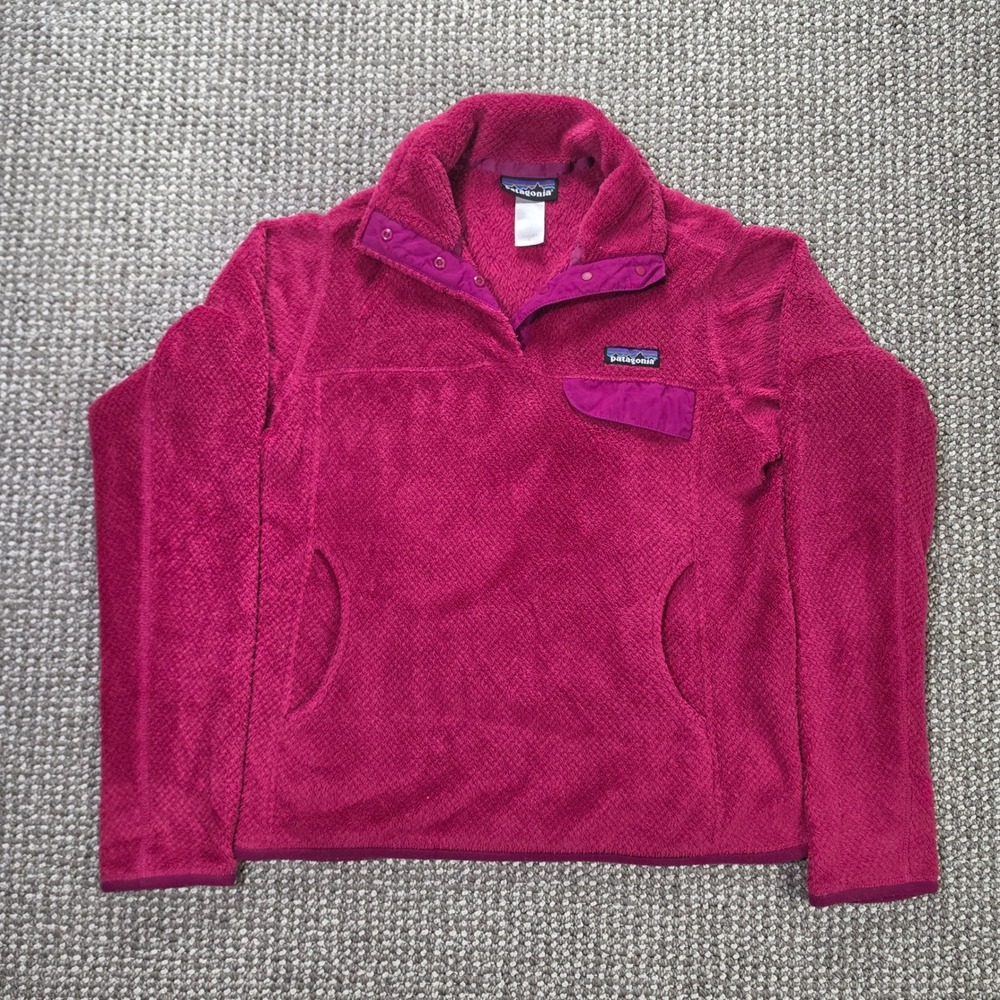 Patagonia Re-Tool Snap-T Pullover Womens S Fleece Magenta Pink Gorpcore